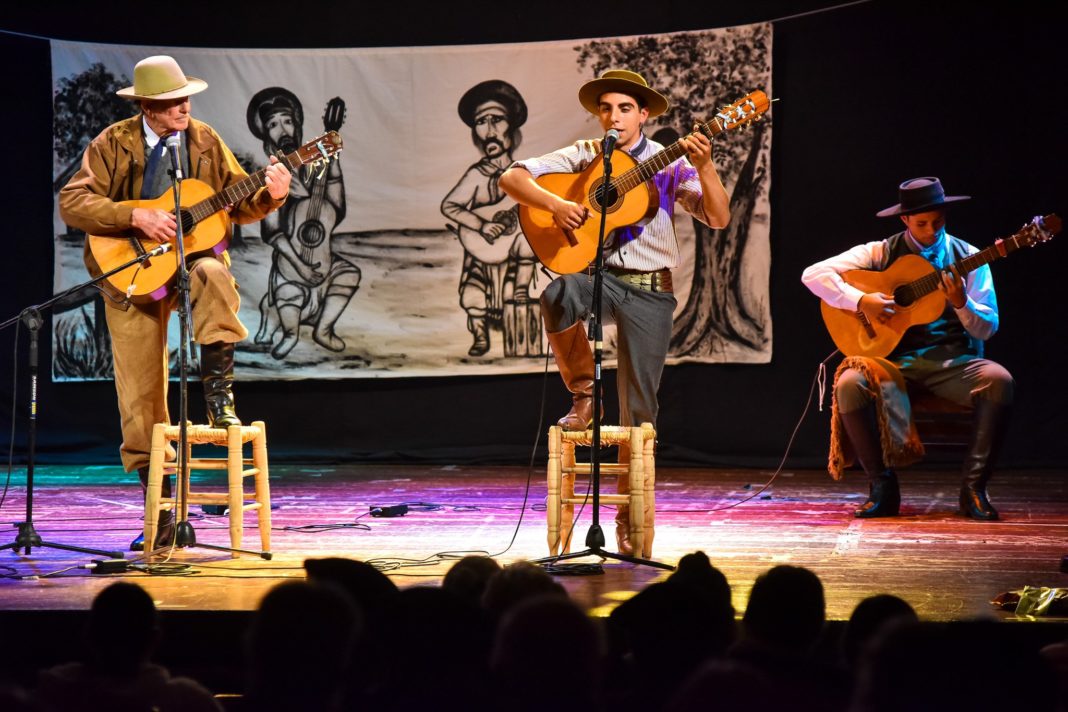 Payadores en el teatro