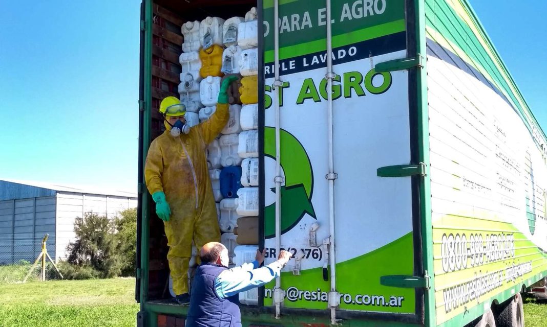 envases vacíos de agroquímicos