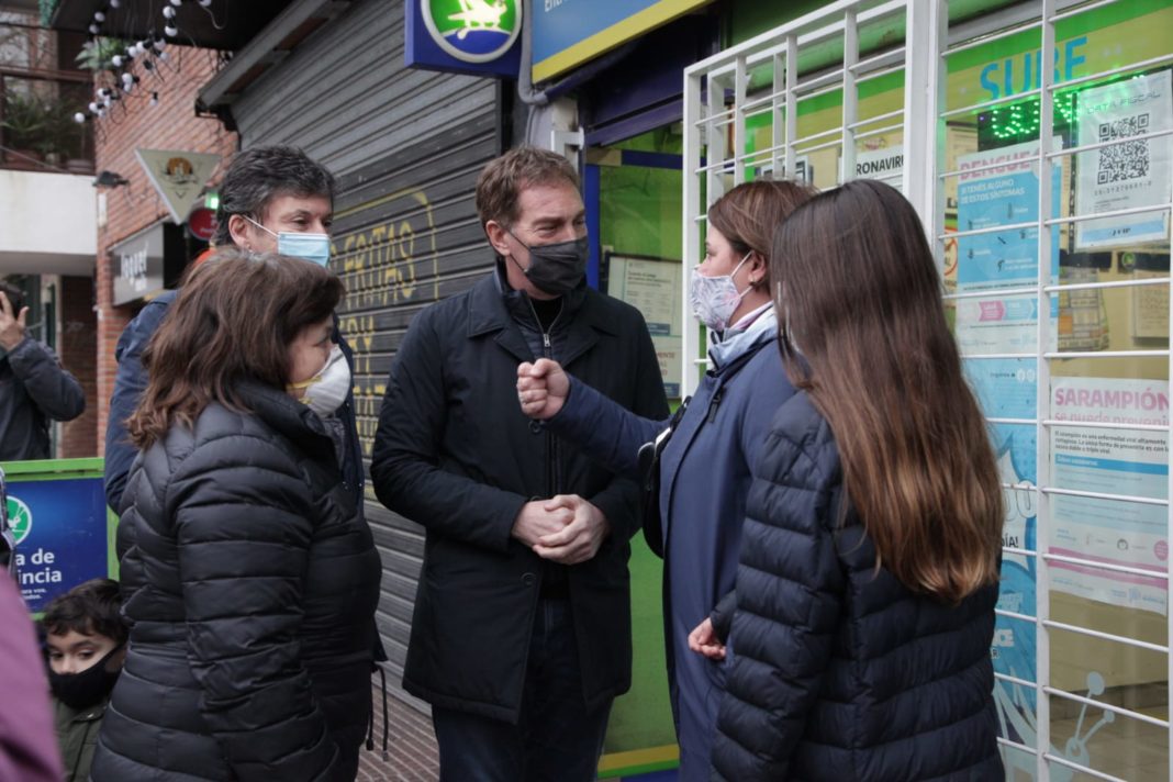 Diego Santilli estuvo en San Martín