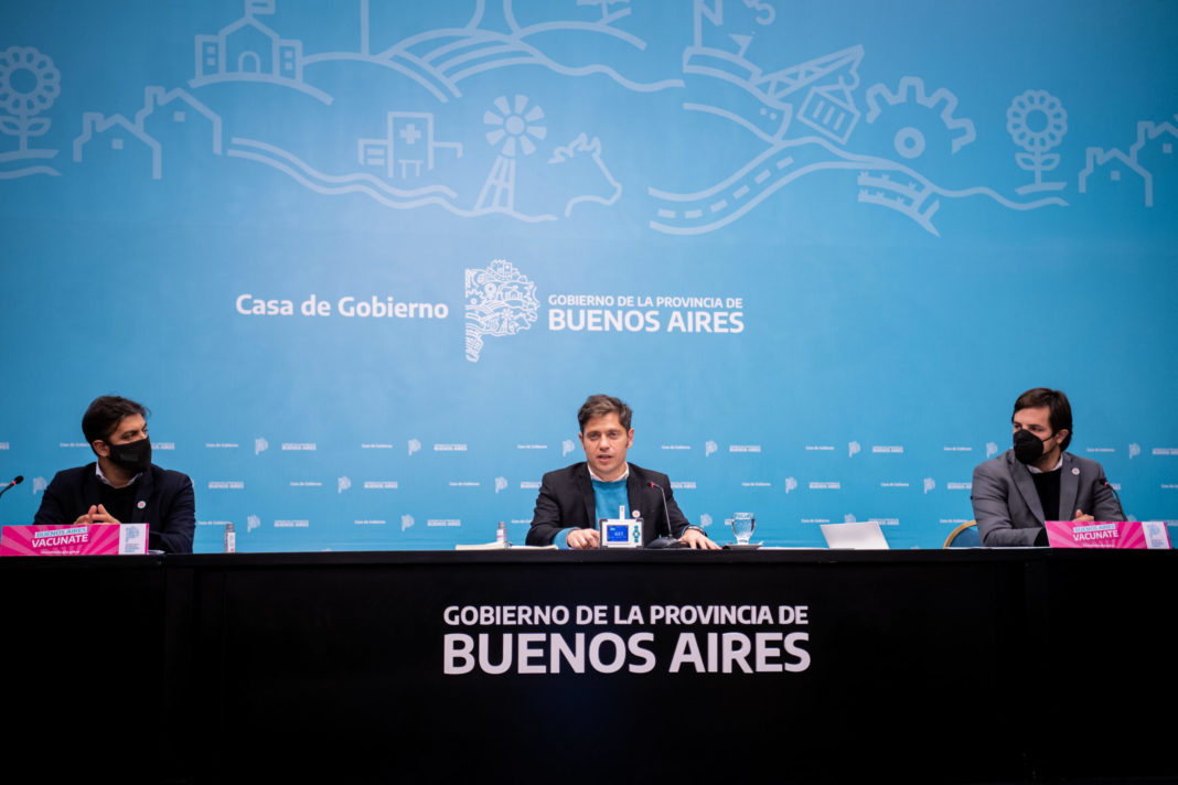 Kicillof encabezó una conferencia de prensa