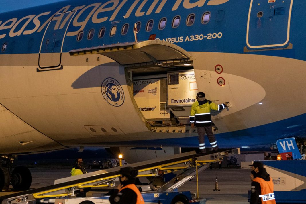 Avión de Aerolíneas Argentinas